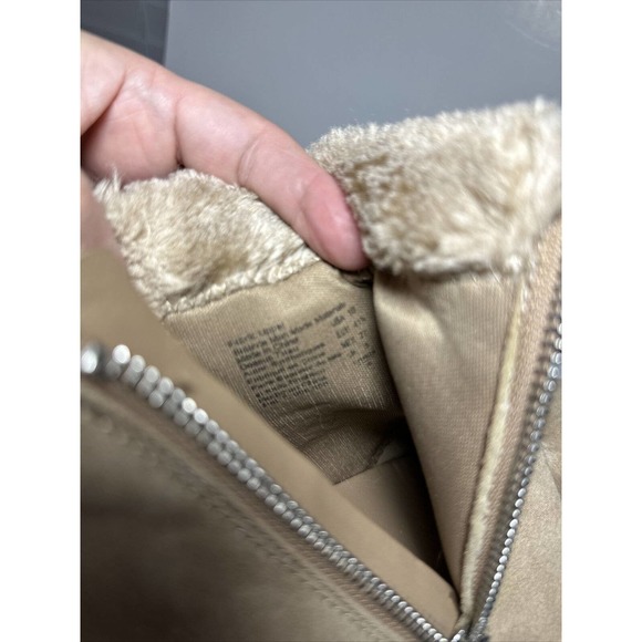 Sofft Tan Faux Suede Fur Trim‎ Wedge Ankle Booties Fashion Comfort Shoes - Picture 6 of 12